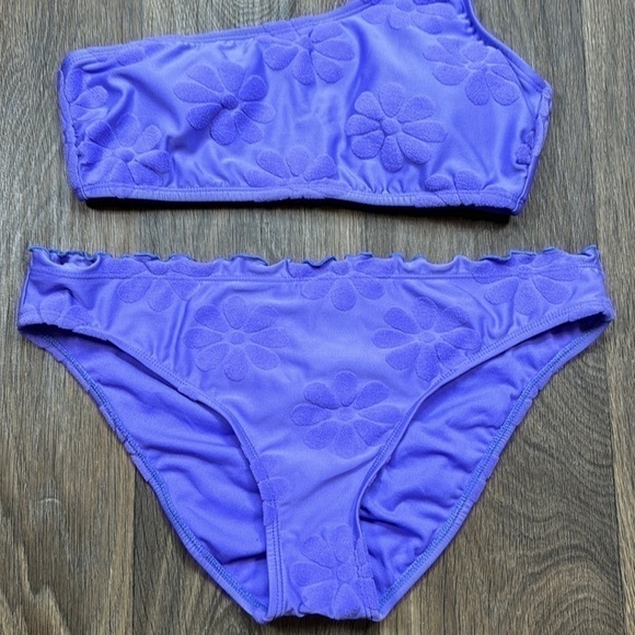 Purple Flower Bikini Set - Picture 3 of 9